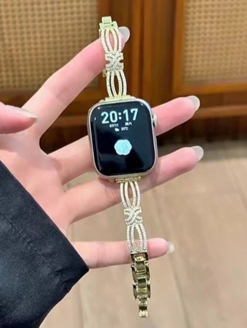 New Two-Tone Bracelet band for Apple Watch, Gold & Silver 38-49mm
